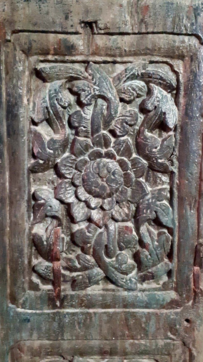 Detail of an old door of the church