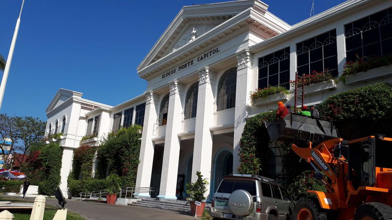 building facade with a sign saying Ilocos Norte Capitol
